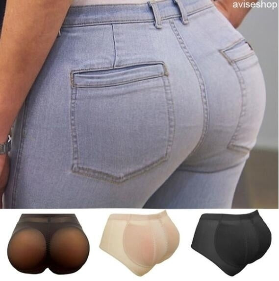 Silicone Buttock Enhancer Hip Lift Panty Black Size M