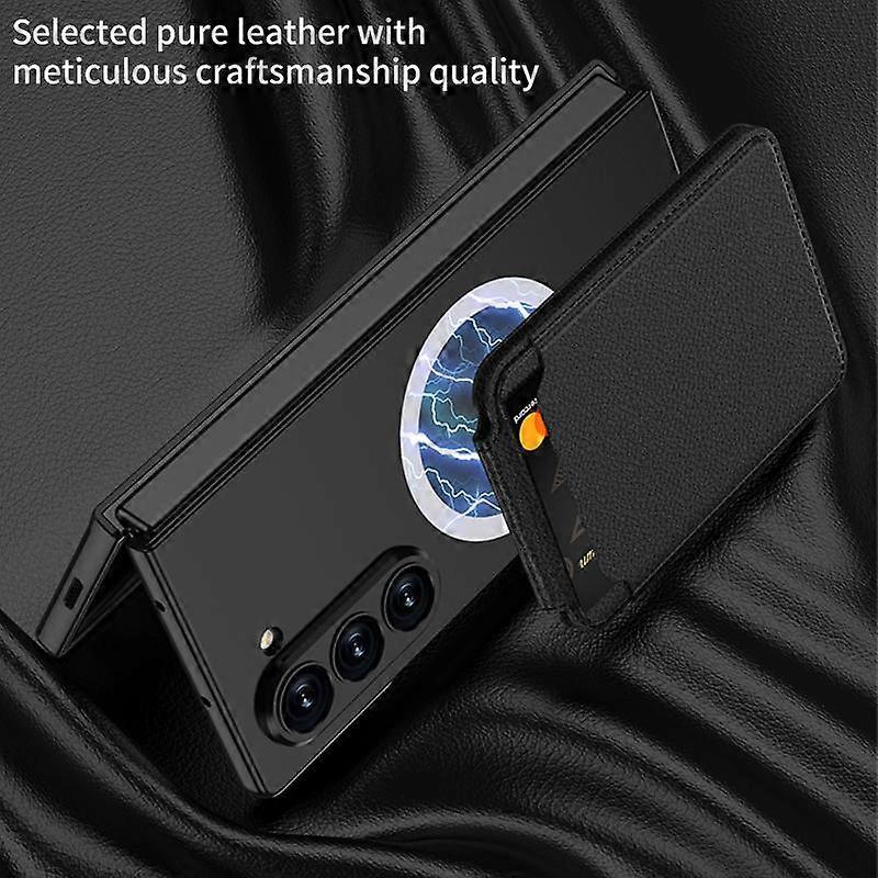 Magnetic Card Slot Case For Samsung Galaxy Z Fold7 5G Compatible with Samsung Grey