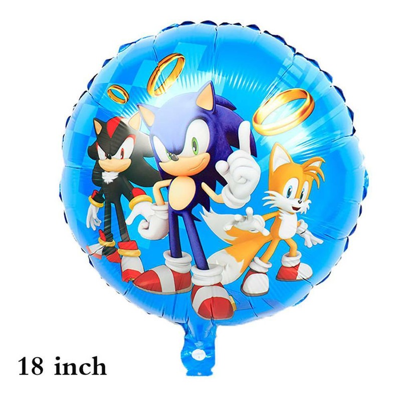 Sonic the Hedgehog Party Balloon Set Sonic The Hedgehog Birthday Blue
