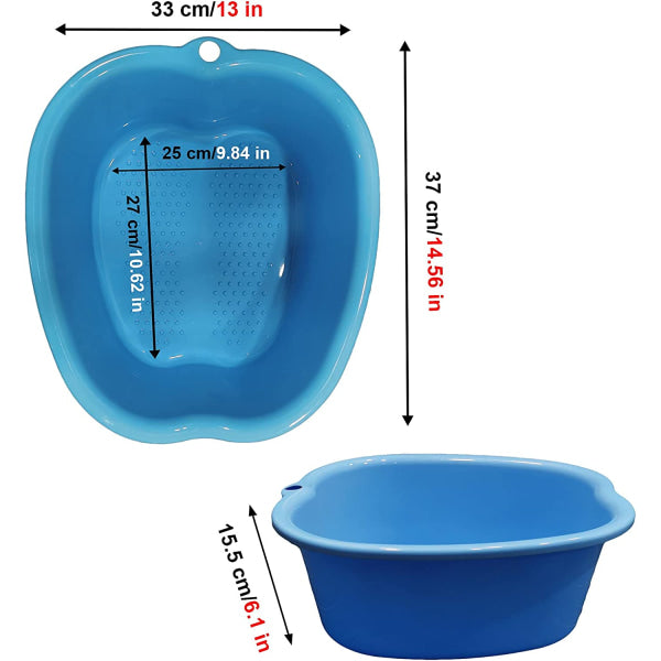 Large Foot Bath Bowl Thickened Solid Plastic Foot Basin Soaking Basin Foot Bath Foot Bath Foot Therapy Healthy Detoxification Relaxation (Black) black