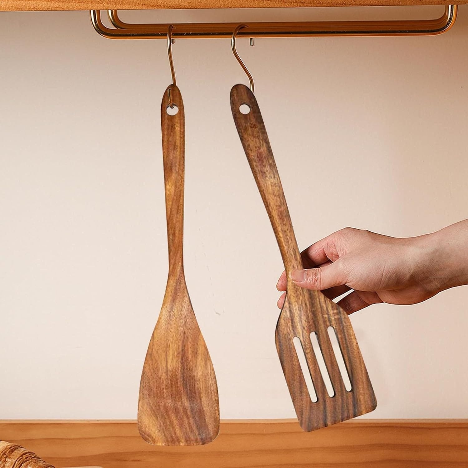 Kitchen Utensil Set - Wooden Utensils