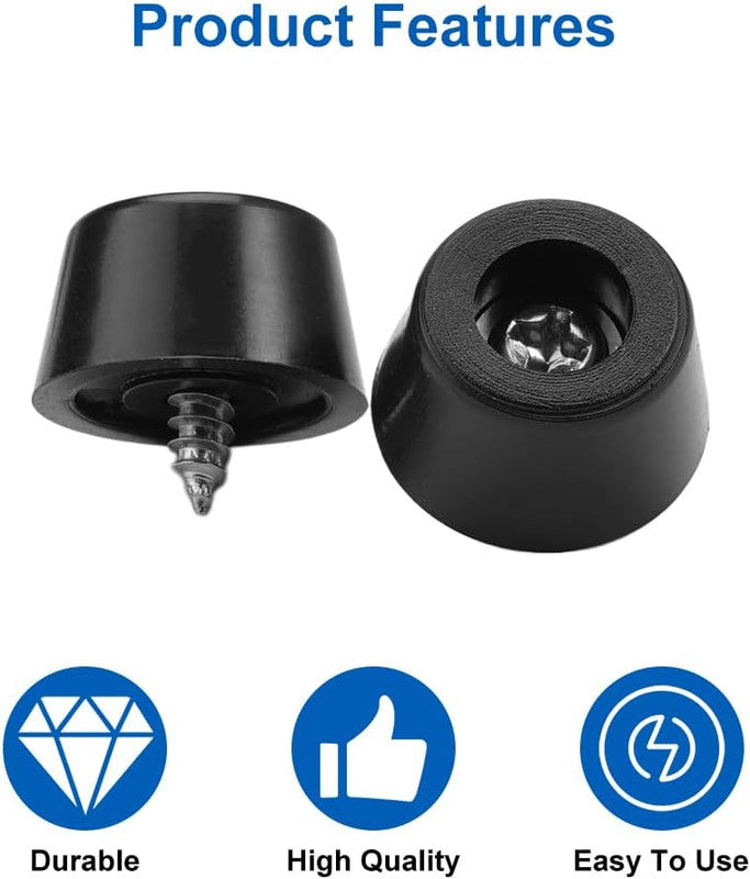 Rubber Feet for Cutting Boards Compatible with Multiple Brands 50 Pieces with Stainless Steel Screws Anti-Slip Buffer