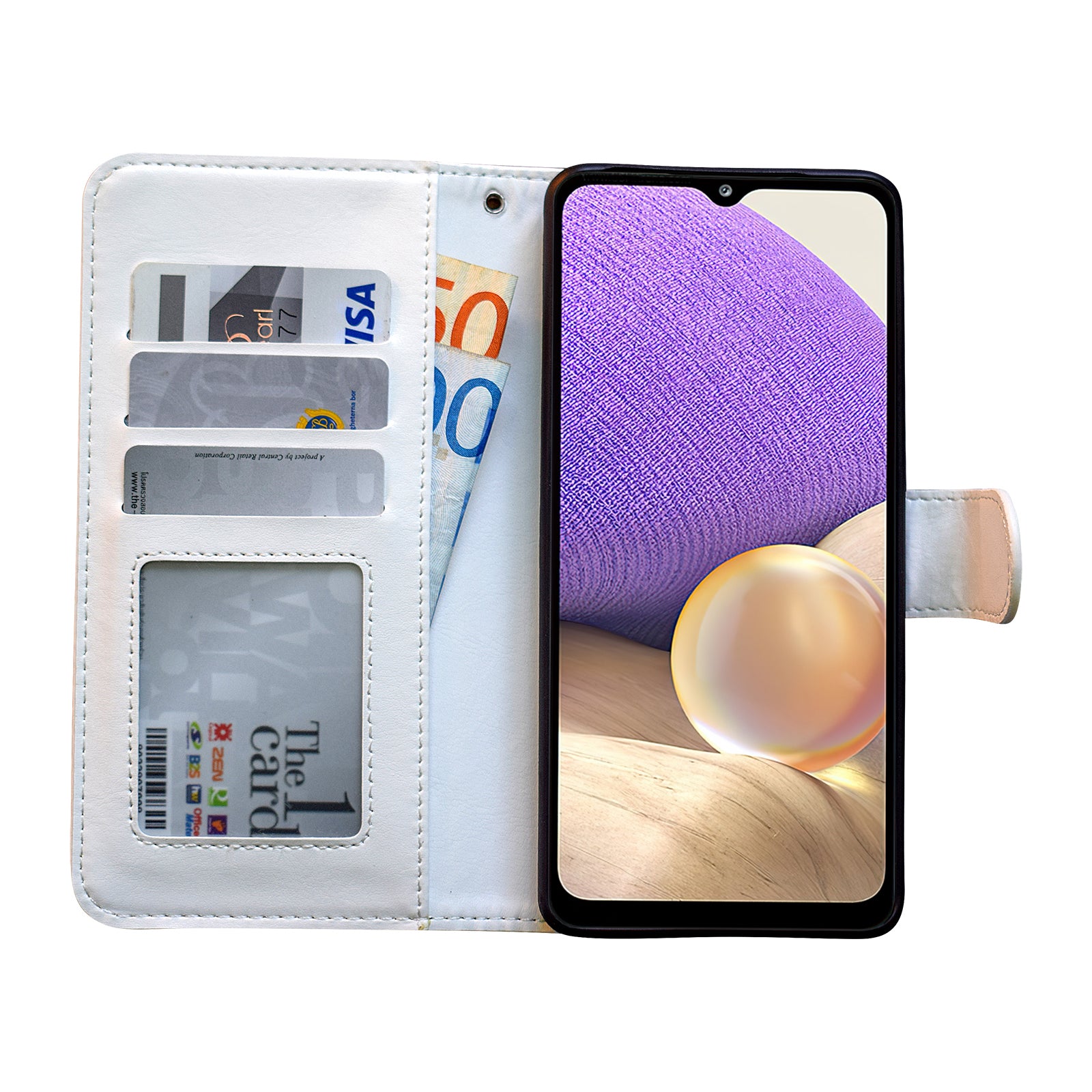 Samsung Galaxy A32 5G Leather Case Black Protective Cover