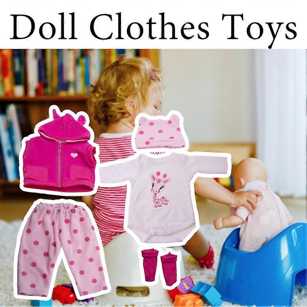 Baby Doll Clothes for 43-51cm Dolls with Matching Accessories Gift Sets