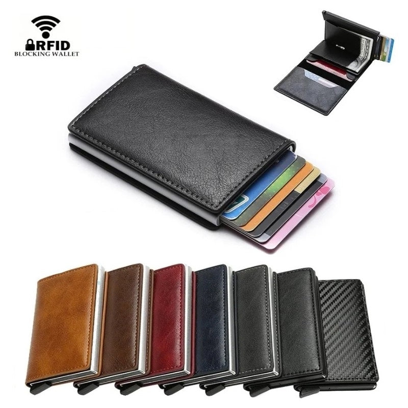 Card Holder with RFID & NFC Protection - Choose your color! Black Black