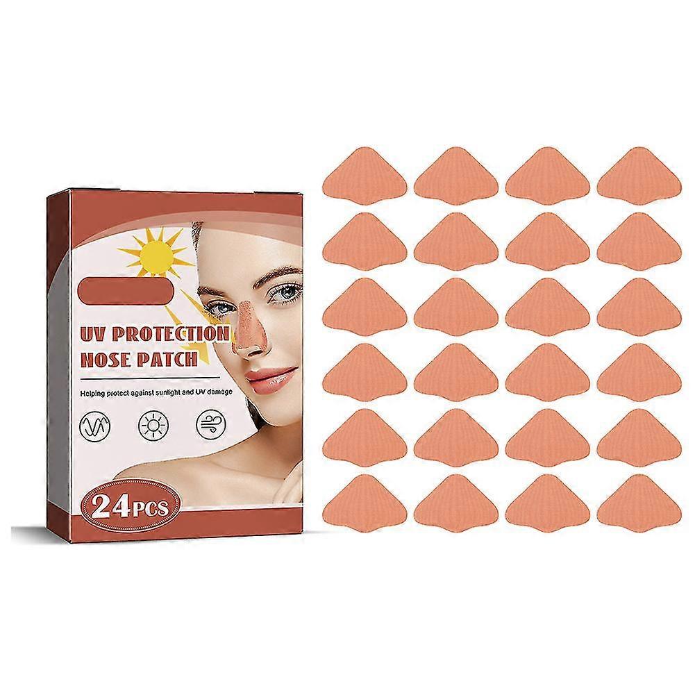 UV Protection Sport Sunscreen Nose Patch 24 pcs Skin-friendly Outdoor Sun Nose Sticker
