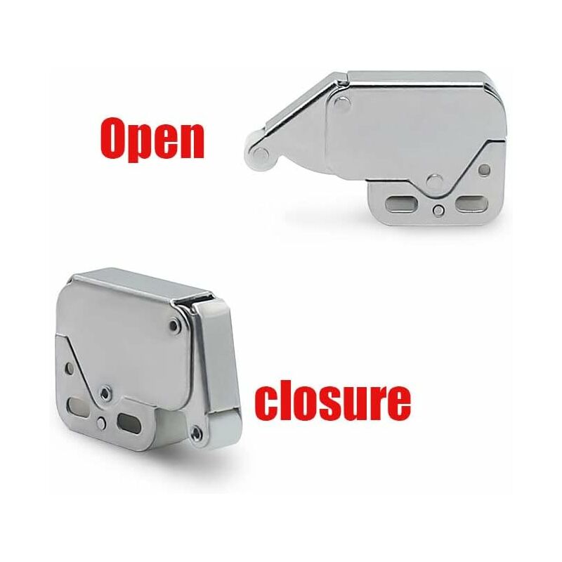 Mini Latches with Spring, 6 Pcs Cabinet Locks Compatible with Kitchen Cabinet Door