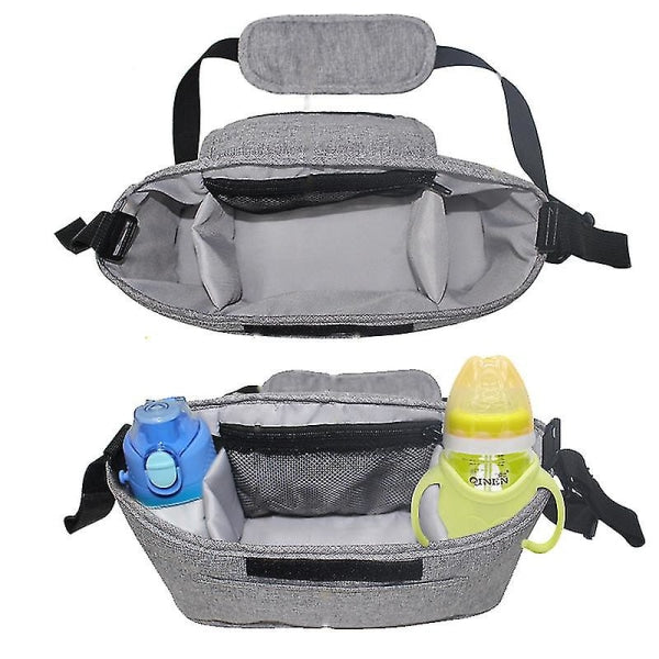 Baby Organizer Stroller Accessories Bag Large Space for All Strollers(Black)