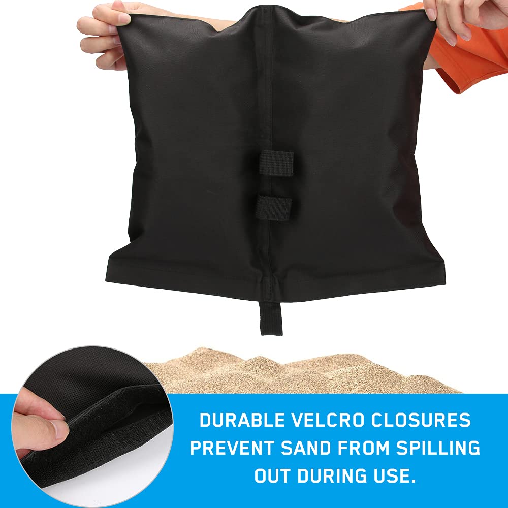 4-pack tent weights sandbags, heavy foot bag for legs
