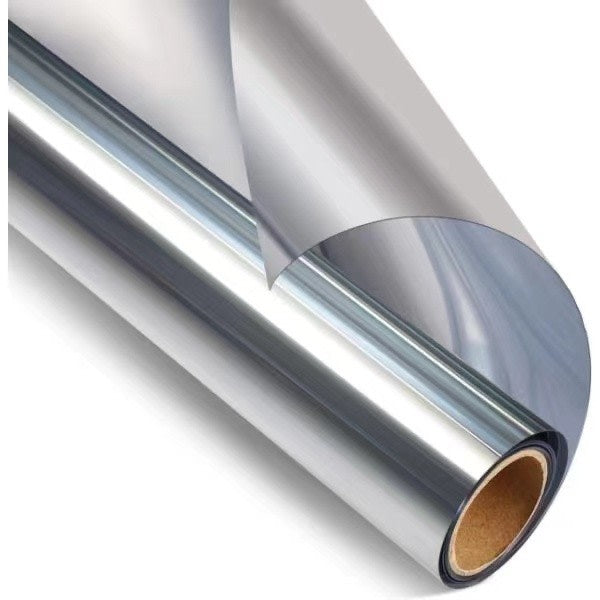 One-way mirror window film solar protection glass sticker - Advertising - Blue silver 40x300 cm Blue-silver 40x300 cm Blue-silver 40x300 cm