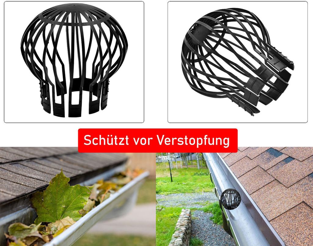 4x Leaf guards Downspout guards Downspout guards Rain gutter guards Downspout guards Downspout guards Drainage screens