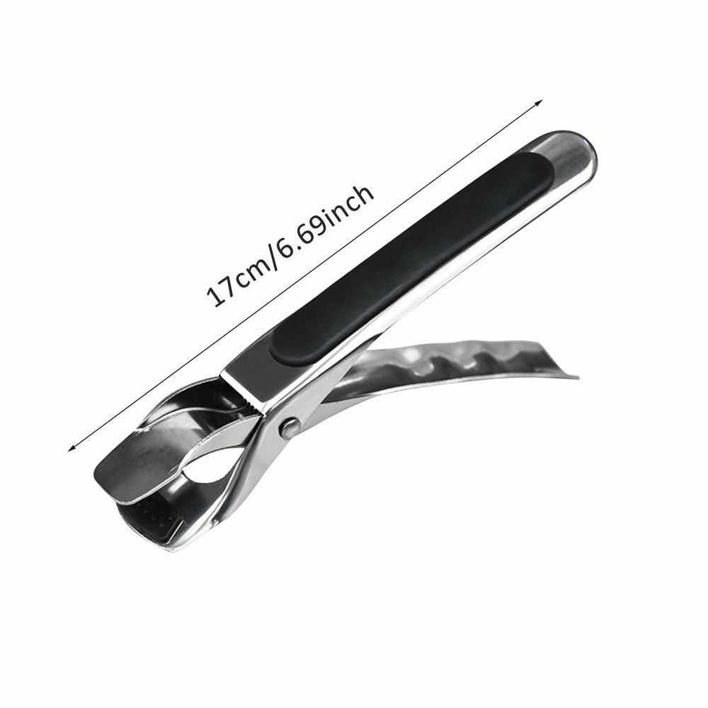 2pcs Air Fryer Camping Tools Anti-scald Tongs Pan Gripper Pot Clip Bowl Clip Black