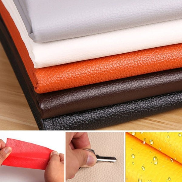 Leather Repair Patch Self-Adhesive Sofa Fix Red 35x137cm