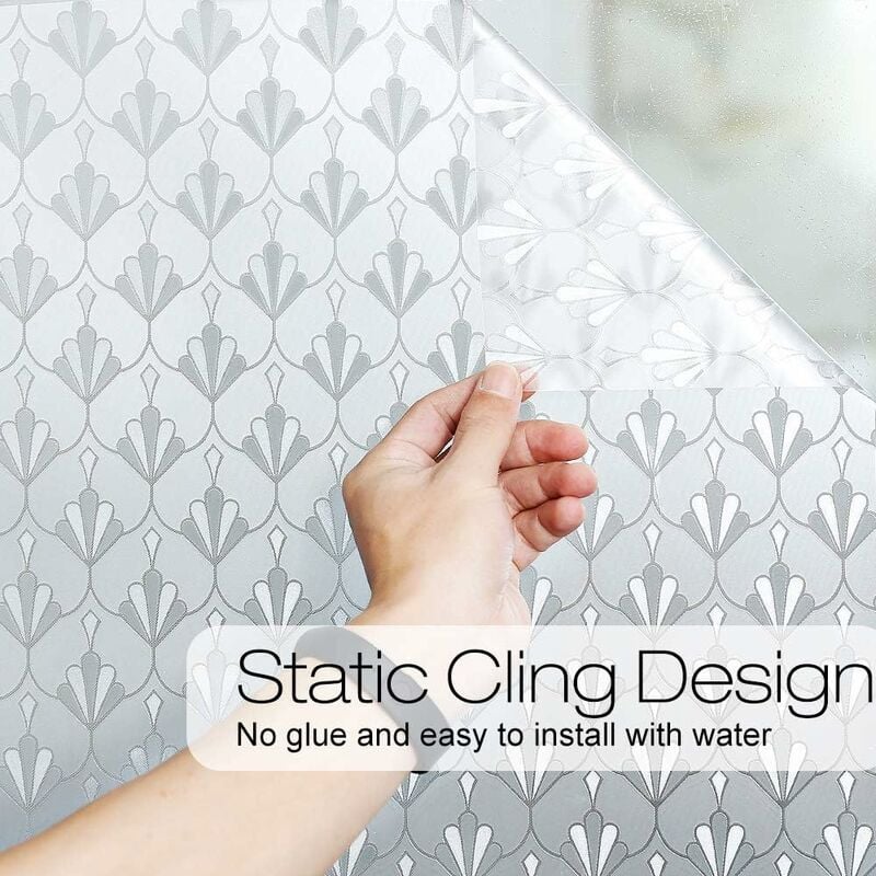 Static Cling Window Film for Privacy, Reusable Blackout