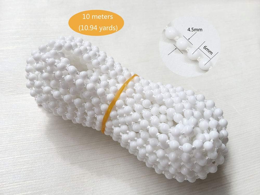 Roller Blind Bead Chain 10 Meters with 10 Connectors