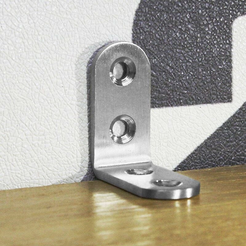 Stainless Steel Corner Brackets 40x40mm 13pcs Furniture Repair Silver Compatible with Furniture Brands