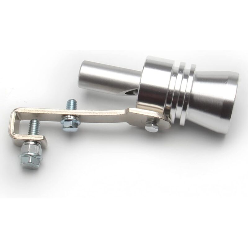 Turbo Whistle Simulator Aluminum Exhaust Whistle Universal Fit for 56mm to 85mm Pipes Exhaust Compatible with Universal Car
