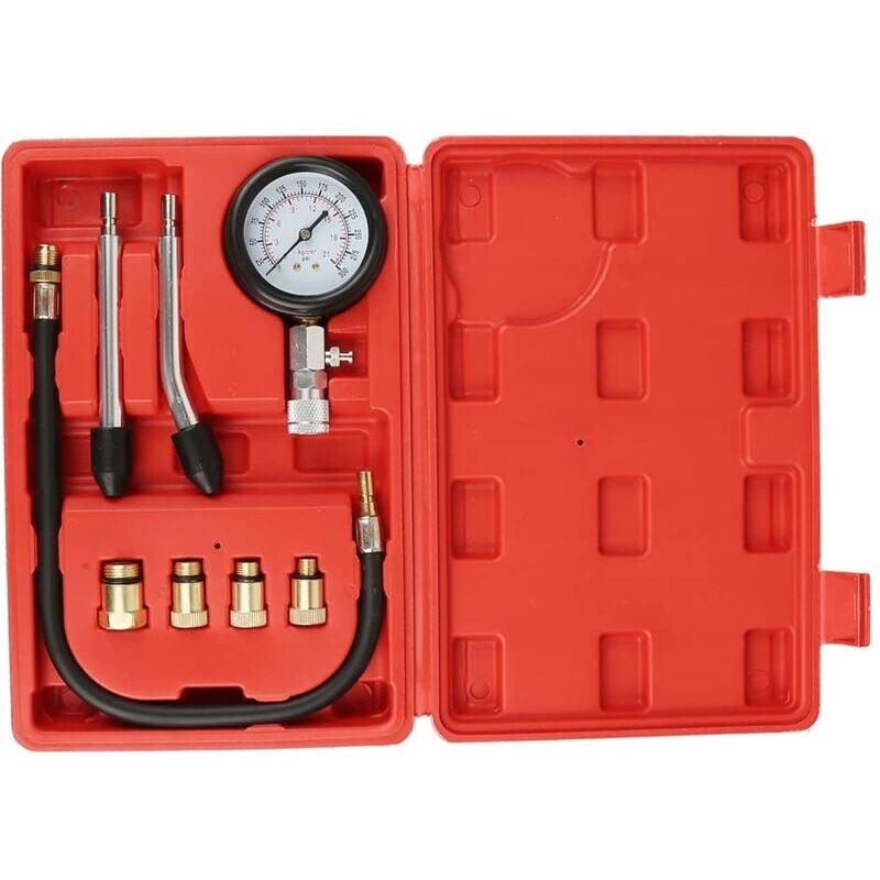 Compression Tester Kit Compatible with Car Motorcycle Outboard Chainsaw Snowmobile Gasoline Engine