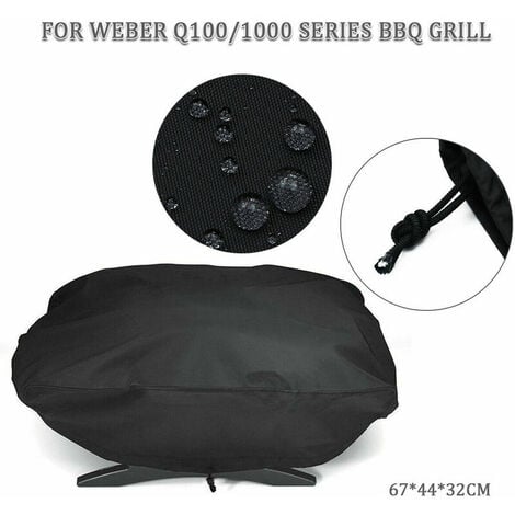 Premium grill cover - 210D Oxford fabric, waterproof, for Weber/1000 petrol, 67.1 x 44 x 32 cm