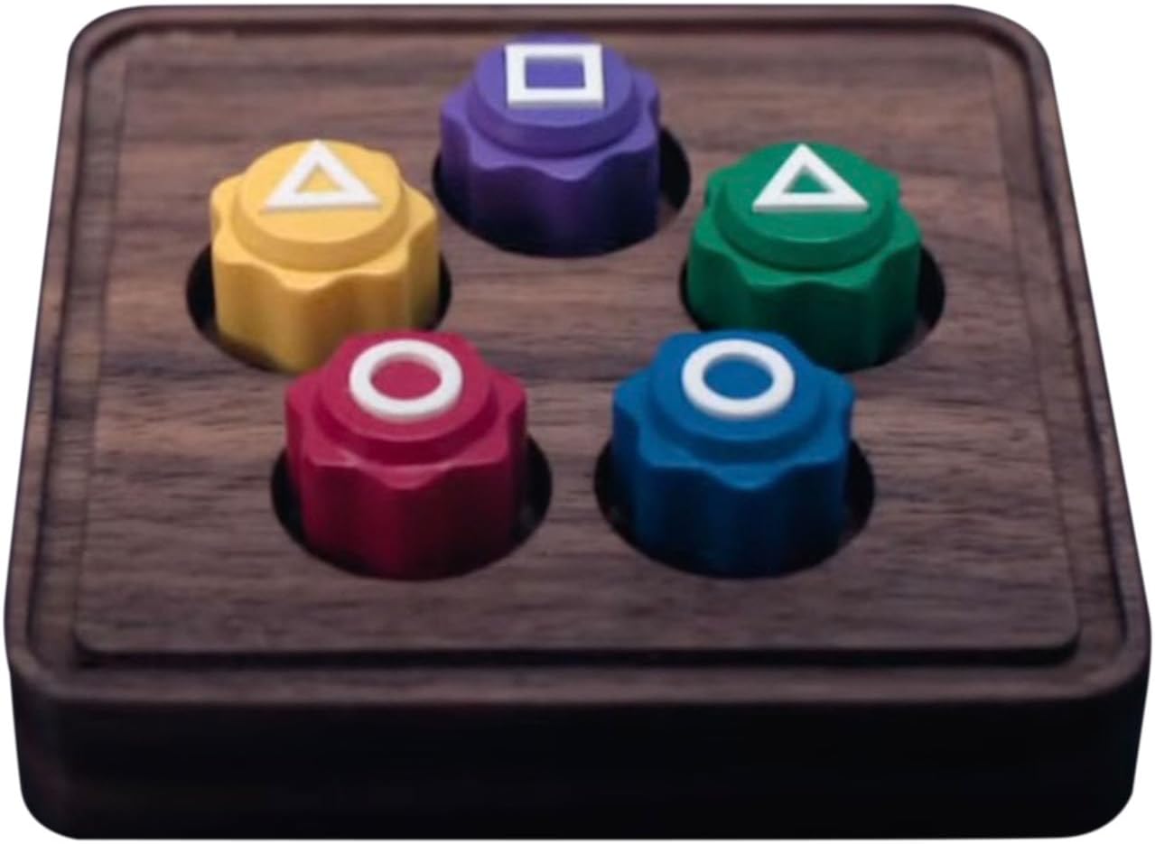 Squid Game 2, Korean Traditional Game, Korean Folk Game Set - Jack Stone Playset Inspired by Squid Game 2 (9pcs+Base)