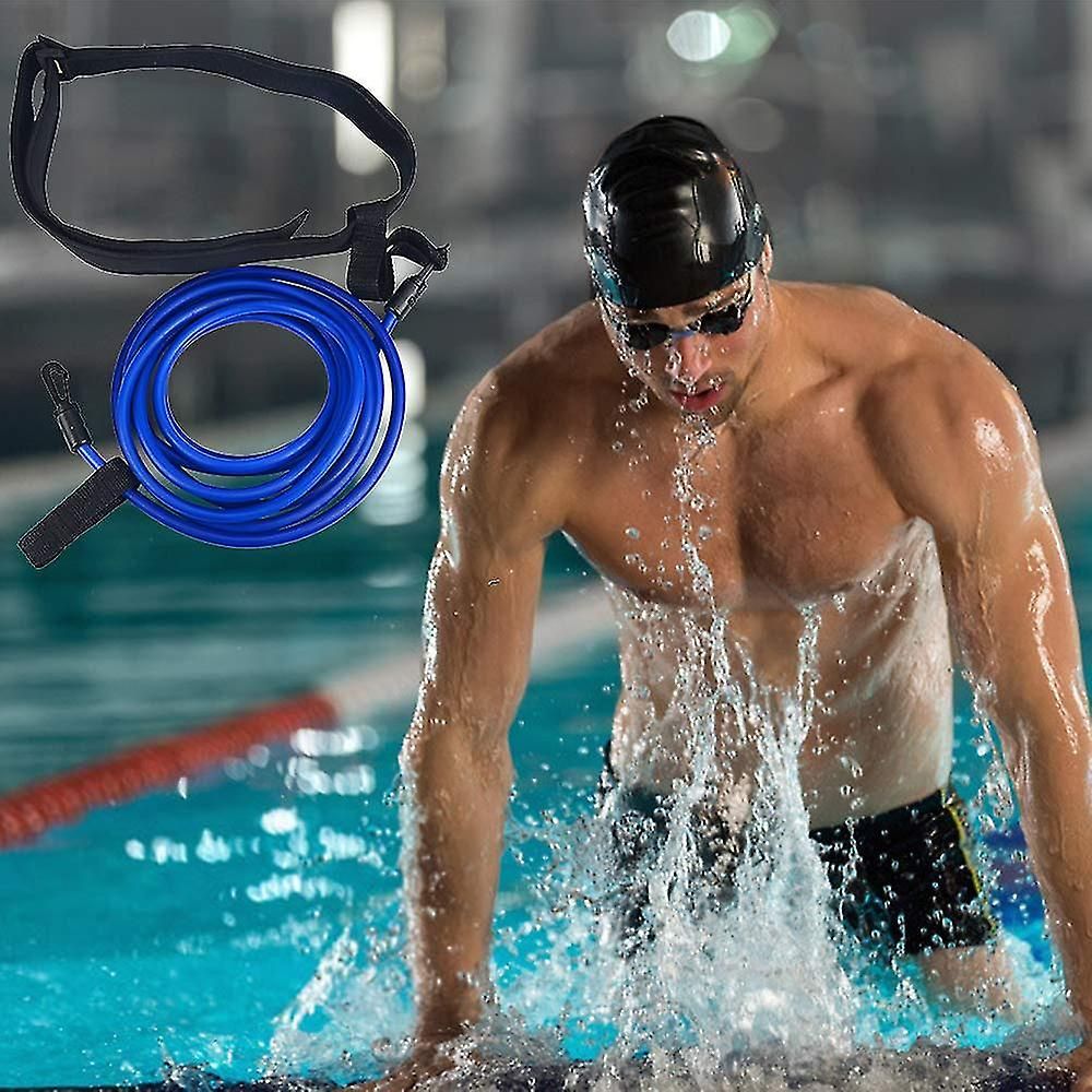 Adjustable swimming belt for pool, swimming resistance belt, swimming belt for pool hanging training, bungee swimming resistance
