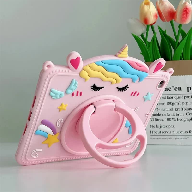 Compatible with Samsung Galaxy Tab S6 Tab A7 Lite A8 A9 Plus 11 inch Kids Unicorn Silicone Protective Case Samsung