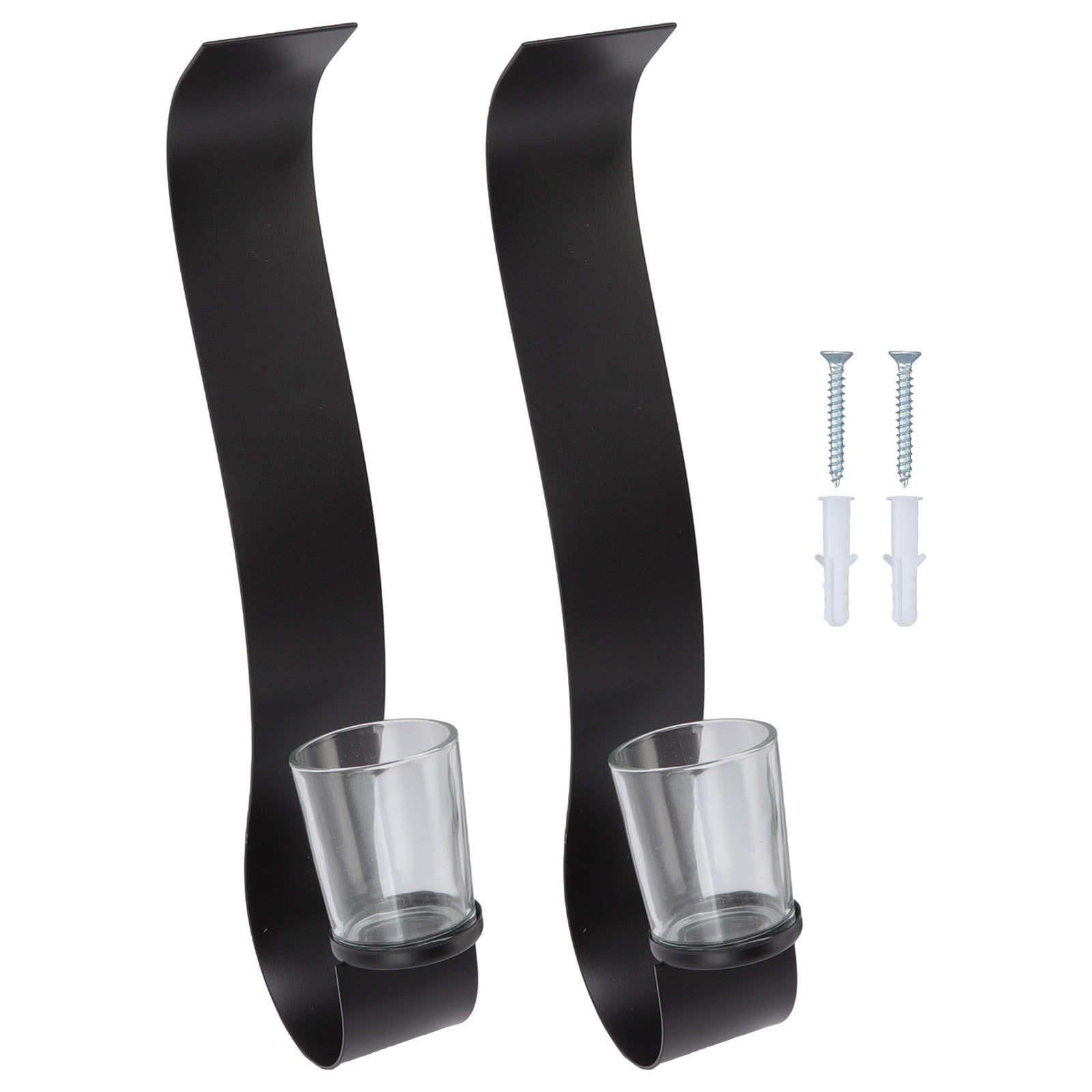 Decorative Wall Sconce, Modern Art Wall Light Fixtures with Clear Glass for Elegant Decor, Durable and Stable Support (2 Pcs)