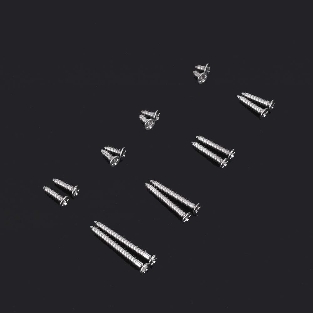 800pcs Small M2 Self Tapping Screws Assortment Box, Countersunk Phillips Flat Head Wood Screws (M2-4mm 5mm 6mm 8mm 10mm 12mm 16mm 20mm)