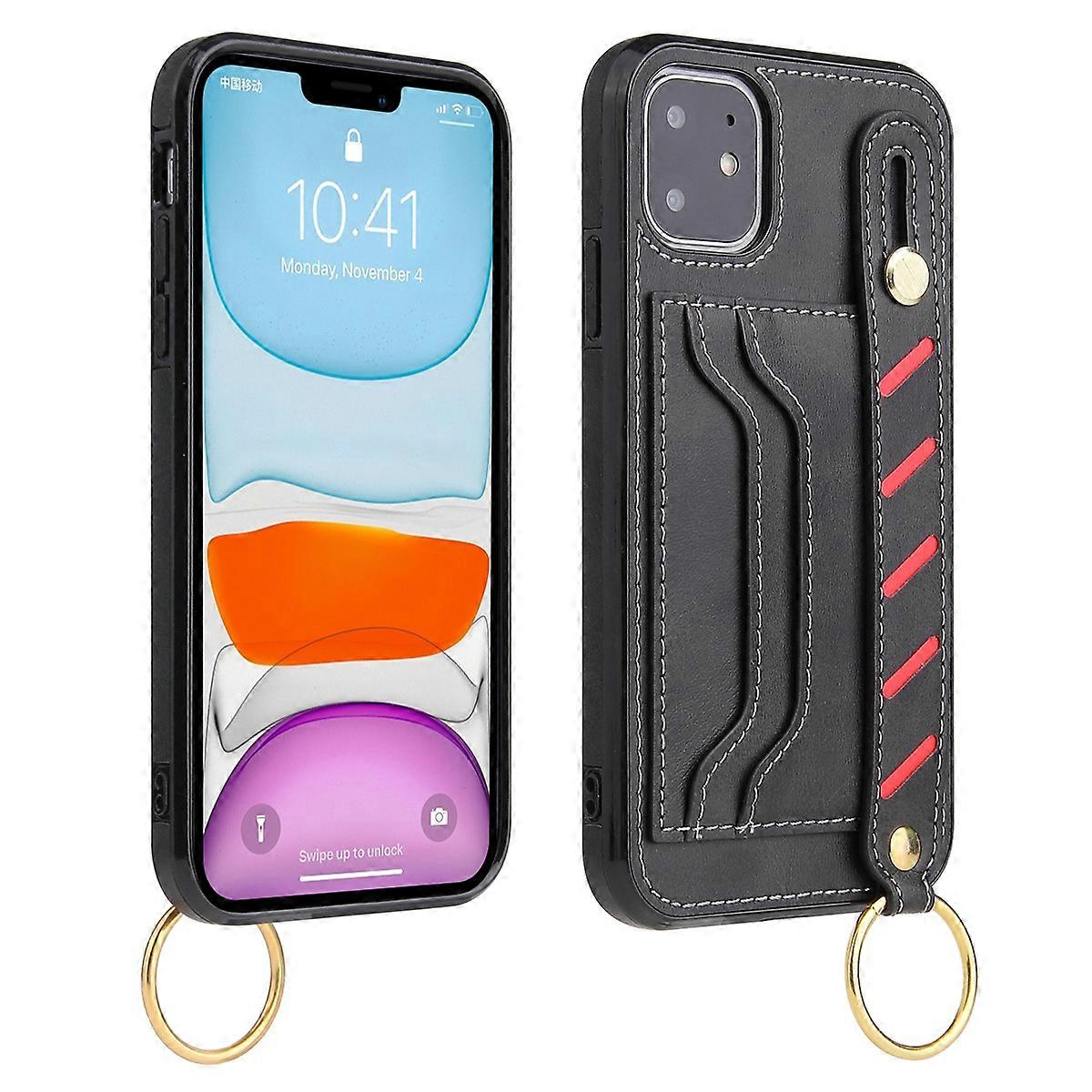 Compatible with iPhone 11 Armband Wallet Leather Phone Case-tfrf