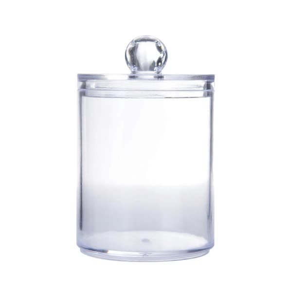 Sophisticated Crystal Glass Apothecary Jars with Removable Lids for Bathroom Vanity Organizers and Decor