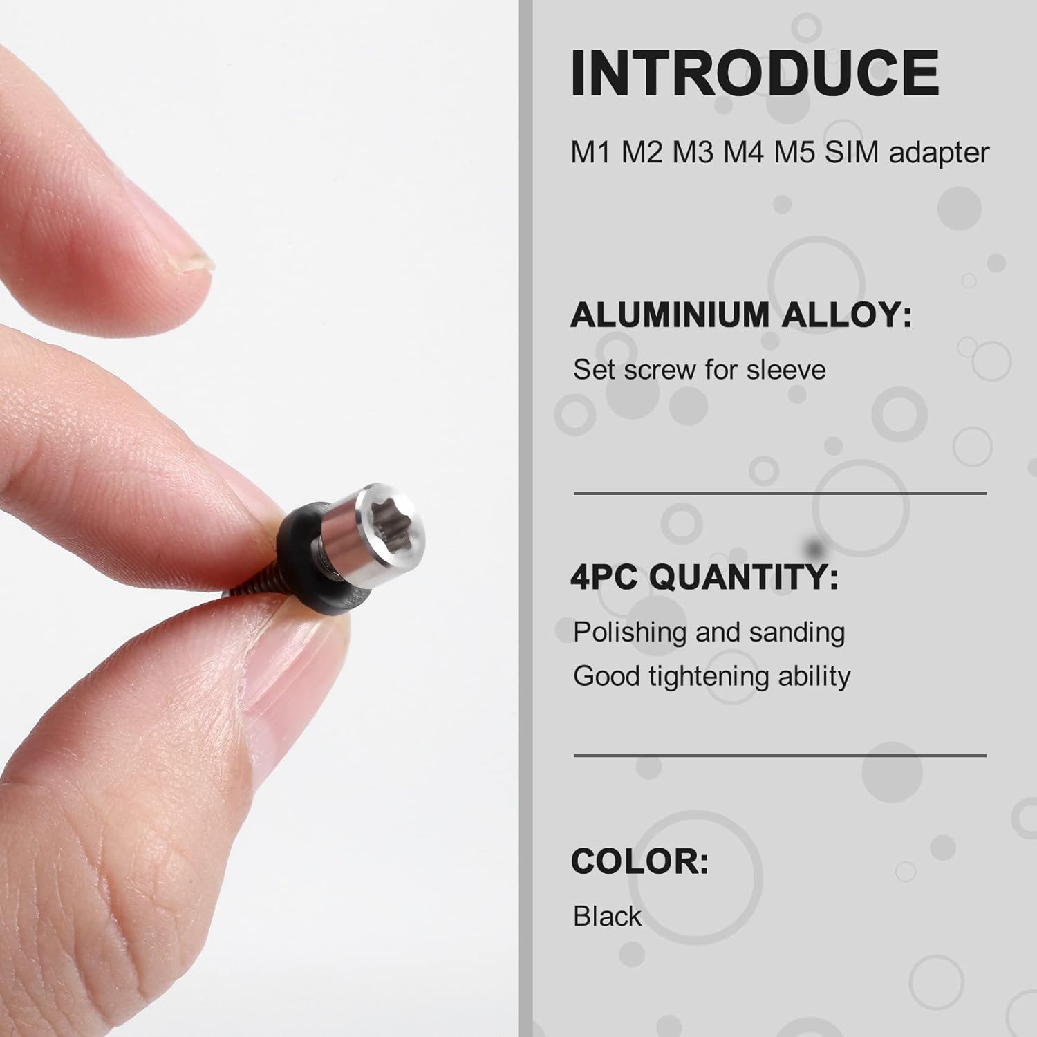 4Pcs Adapter Screws for Golf M1 M2 M3 M5 SIM Adapter Sleeve Golf Accessories