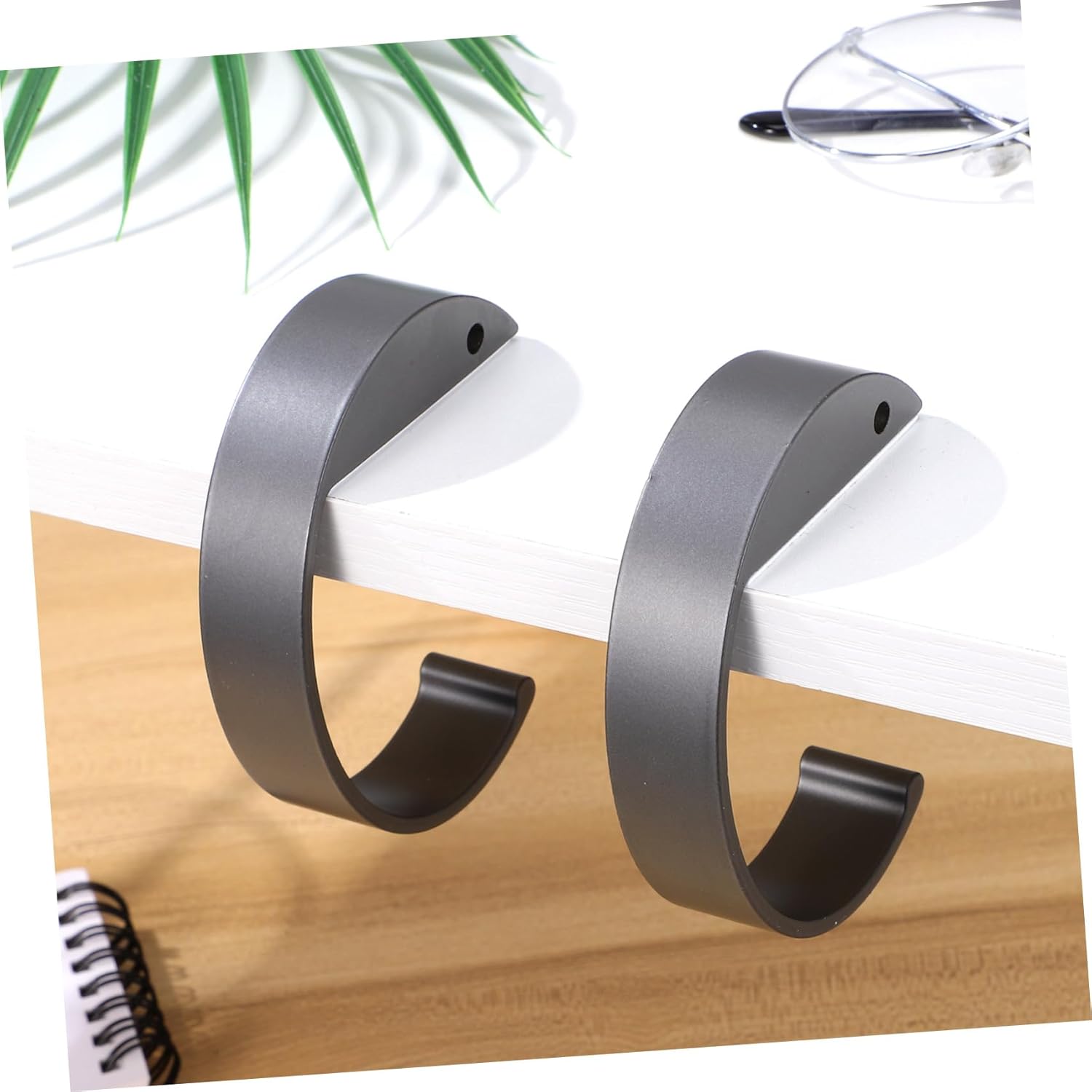 2Pcs Handbag Hook Portable Table Backpack Holder Non Slip Hanging Hooks for Desk for Home Office Cafes Compact Purse Hanger Organizer