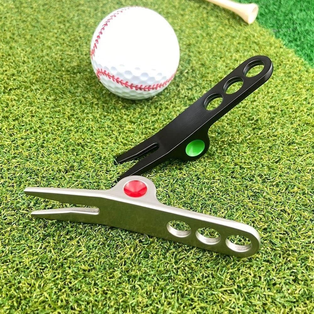 1 Pair Silver Golf Ball Fork Pivot Divot Repair Tool Compatible Cameron Divot Tools for Scotty Golf Divot Tools