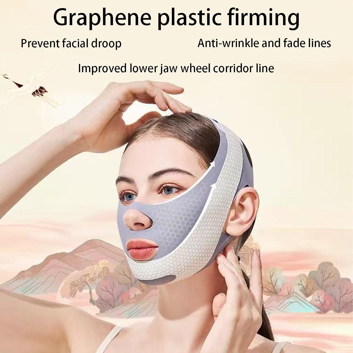 V Line Lifting Mask Chin Strap For Sleeping Reusable,Face Lift Tape Face Slimmer For Women,Jaw Trainer(Pink. Black. Blue)Variety Of Options.(Pink,2PCS)