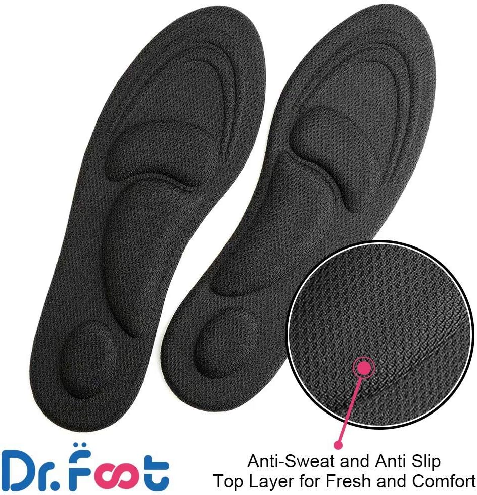 's Sports and Diabetic Anti Sweat Foam Comfort Insoles