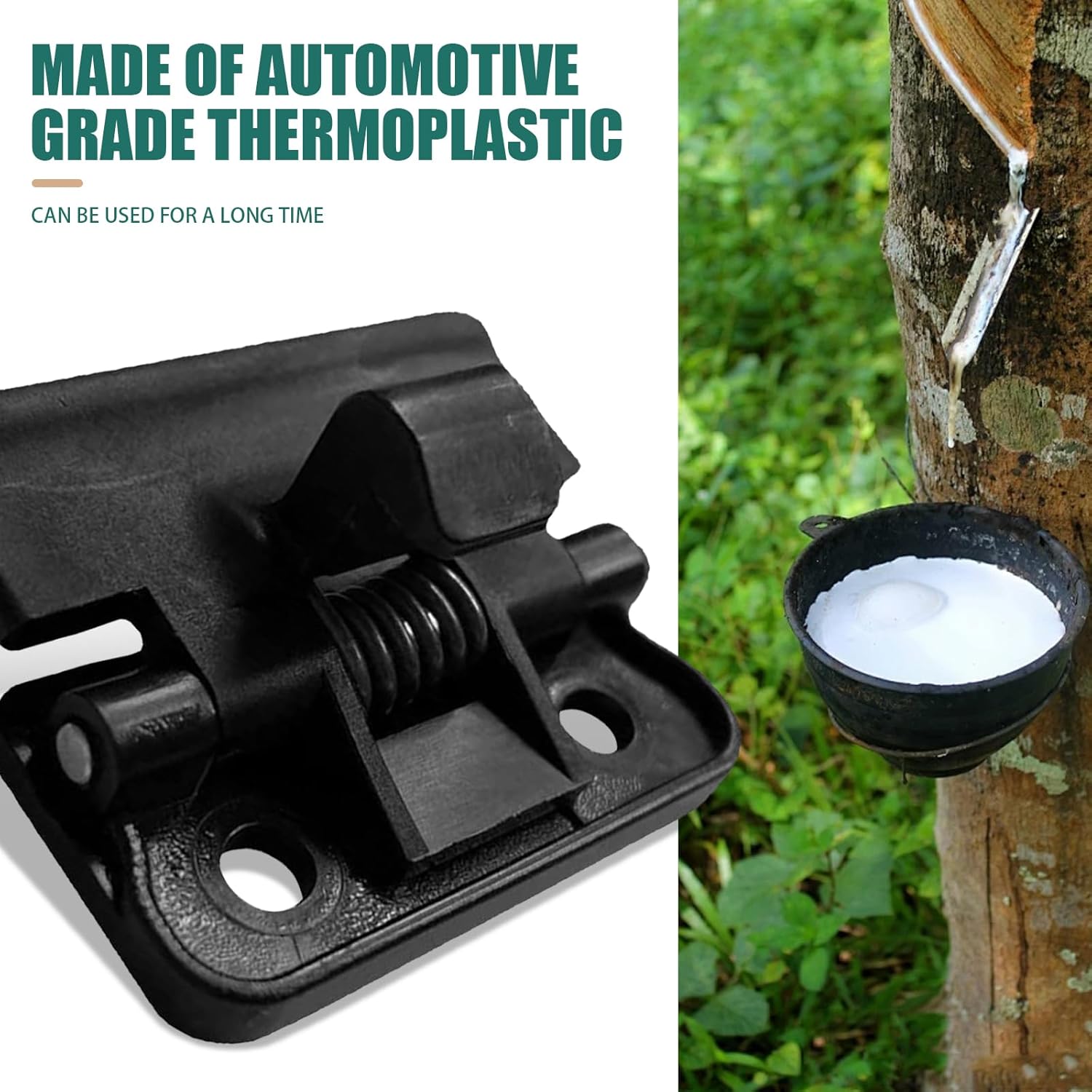 1 PC Car Center Armrest Lid Buckle, 1.49" x 1.65" Center Console Lid Lock Accessory, Accurate Matching Original Replacement Part 58908-12080, Compatible with 4runner Yair Models (Black)