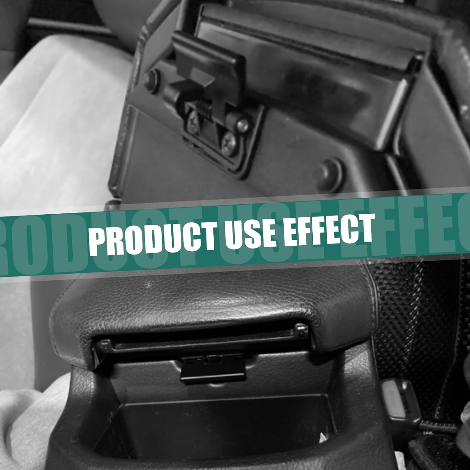 1 PC Car Center Armrest Lid Buckle, 1.49" x 1.65" Center Console Lid Lock Accessory, Accurate Matching Original Replacement Part 58908-12080, Compatible with 4runner Yair Models (Black)