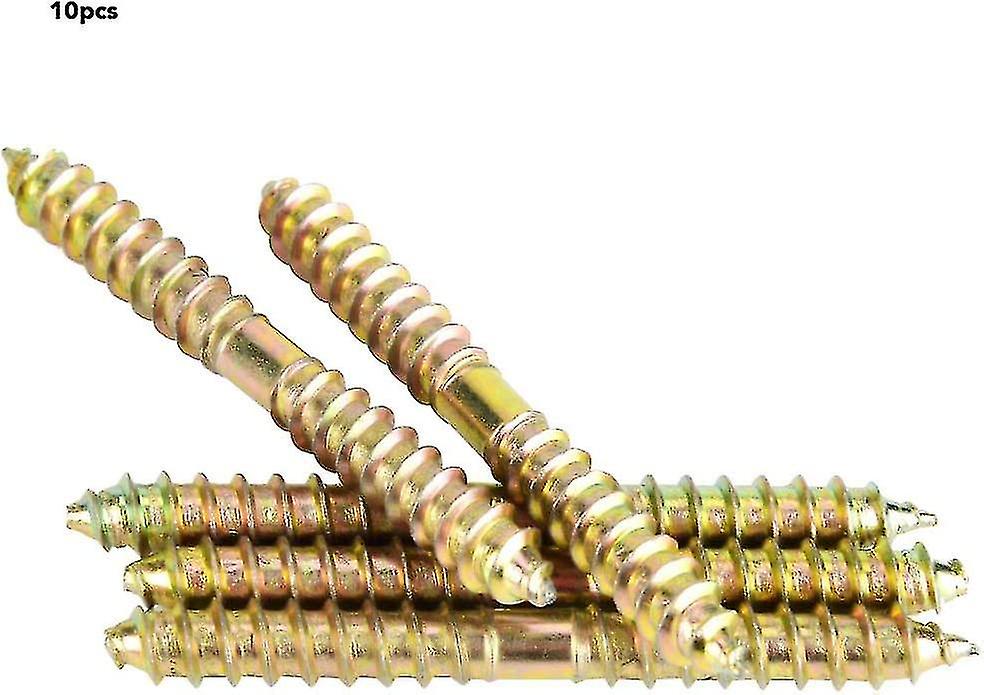 10pcs 78mm x 8mm Double Head Self Tapping Wood Screws for Furniture Fastening and Woodworking