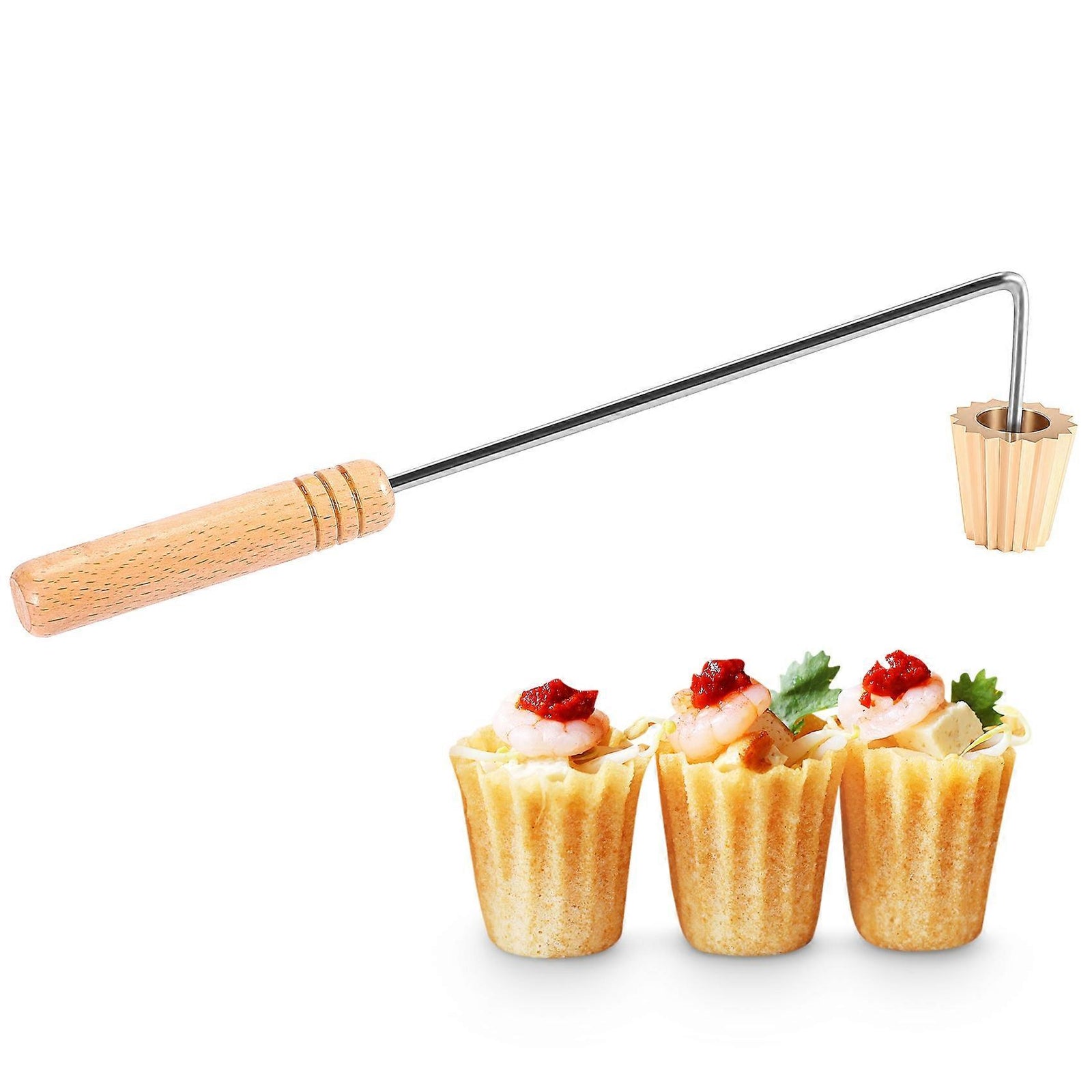 Pie Tee Maker Nyonya Top Hats Mold Egg Cake Baking Tool Kit Reusable Deep Fried Snack