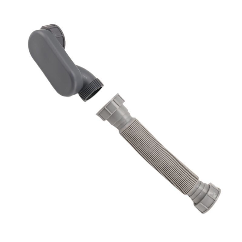 Low Profile Flexible P-Trap Bath Shower Drain Hose 1 1/2\