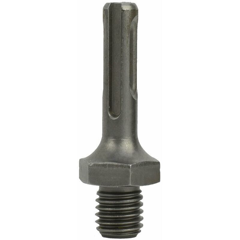M14 external thread to SDS Plus internal thread and internal triangle adapter for drill grinder, from DEBUNS