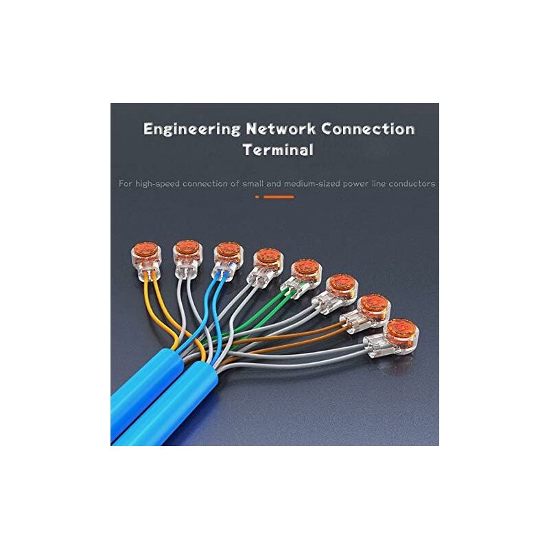 100pcs Scotchlok UY Waterproof Connector, Resin Filled Cable Connectors Wire Terminals for Garden & Outdoor Robotic Lawn Mower