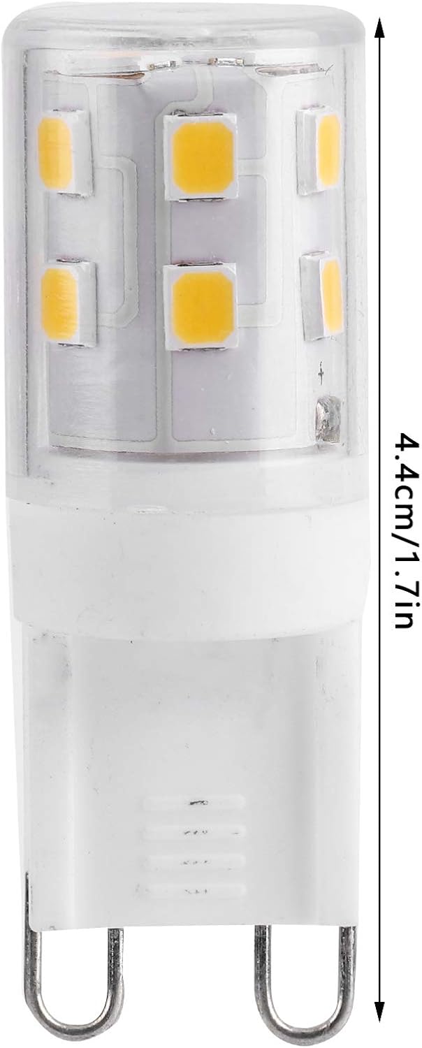 G9 LED Bulbs 2W 16-LED Mini Light Bulbs, Dimmable, Energy Saving Equivalent 30W Halogen, 10pcs, Ceramic Base, Eye Protection