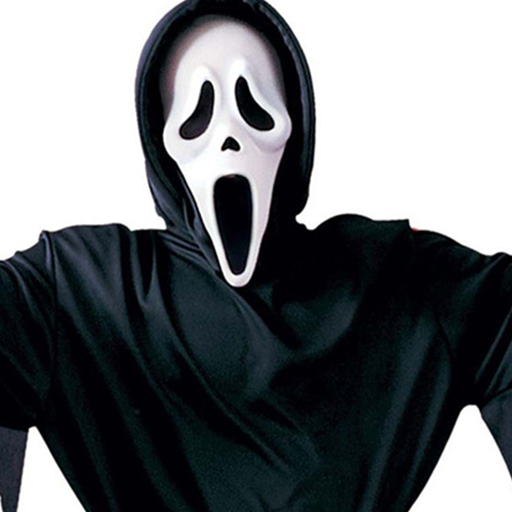 Scream Ghostface Black Halloween Costume Adult Men Size Scary Masquerade