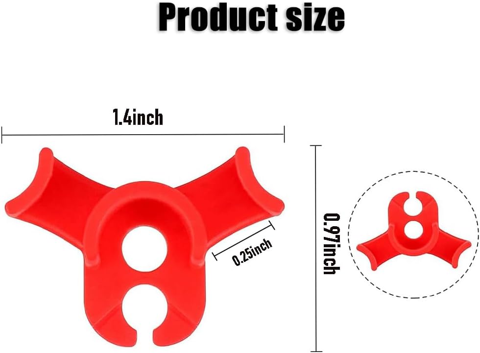 40 Pcs Low Stress Training Clips, 90 Degrees Plant Trainer Bud Plant Bender Plant Training Clips Bud Bender for Plant Gardening - White and Red