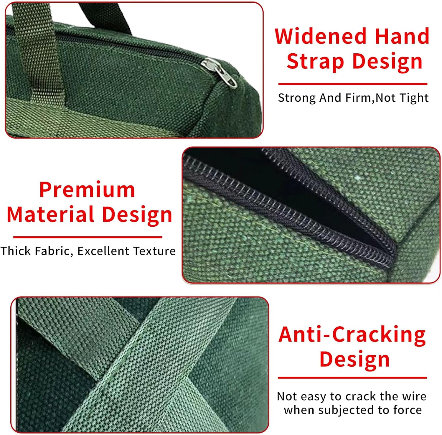 Grill Accessory Storage Bag, 24" Extra Thick Canvas Grill Utensil Storage Bag, Double Zipper Grill Tool Storage Bag, BBQ Tool Storage Bag Carry Bag for Camping Hiking Barbecue