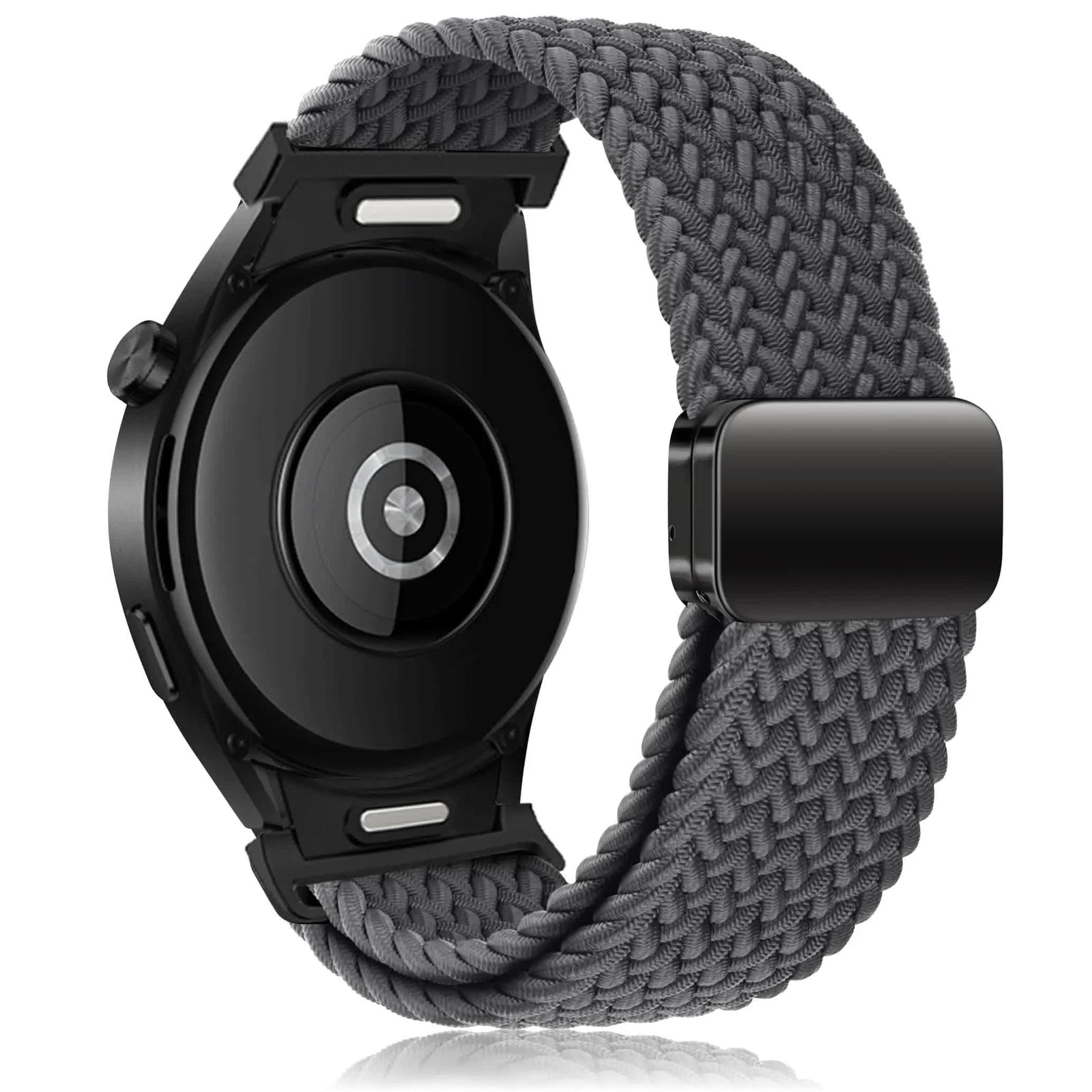 Compatible withSamsung Galaxy Watch 6 5 4 Classic Pro Magnetic Braided Strap 40mm 43mm 44mm 45mm 47mm Space Gray Band