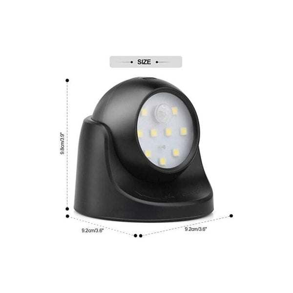 Outdoor Wall Light with Motion Sensor | 1000 Lumen LED Outdoor Lighting | Battery Powered Cordless Lighting | 360 Degree Rotation and Tilt