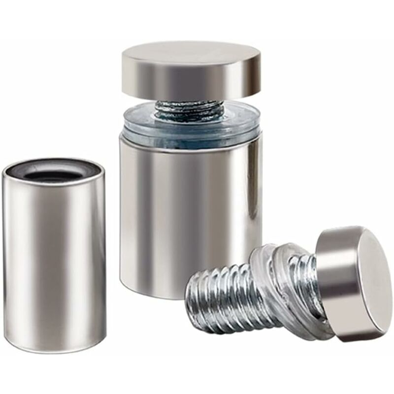 Stainless Steel Spacer Screws 12X40mm for Glass Advertising Axis Mounting with 20x Screws and Accessories