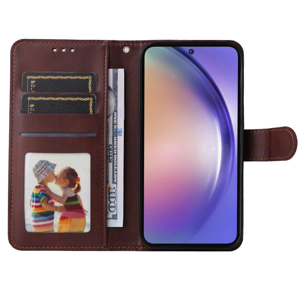 Compatible with Samsung A55 5G Leather Wallet Case Samsung Multiple Colors Brown
